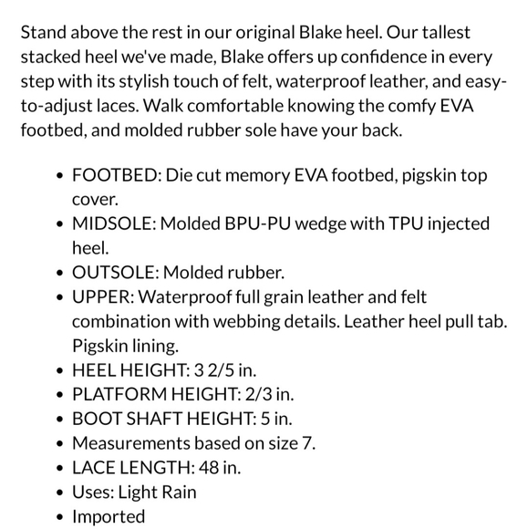 Sorel Blake boot, brand new, size 7. - Picture 6 of 6